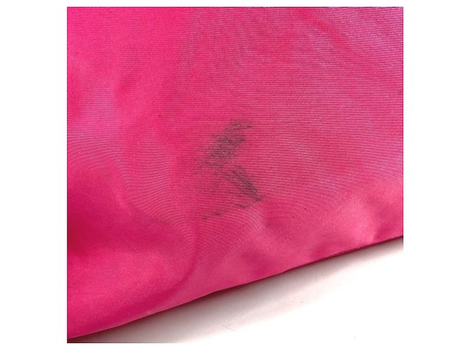 Borsa Tote a Spalla in Nylon Rosa Prada - vista 10