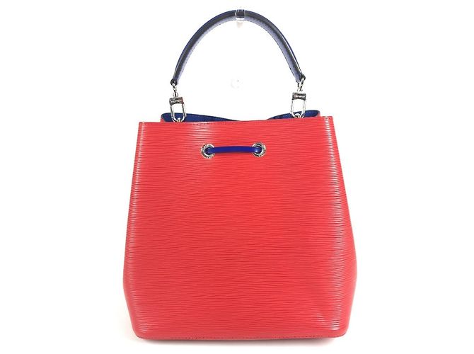 Borsa a secchiello Louis Vuitton Epi NeoNoe Bicolor Rosso Blu - vista 2