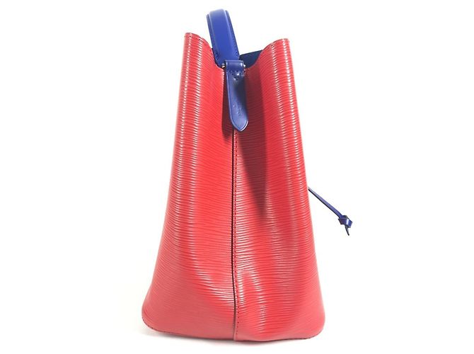 Borsa a secchiello Louis Vuitton Epi NeoNoe Bicolor Rosso Blu - vista 4