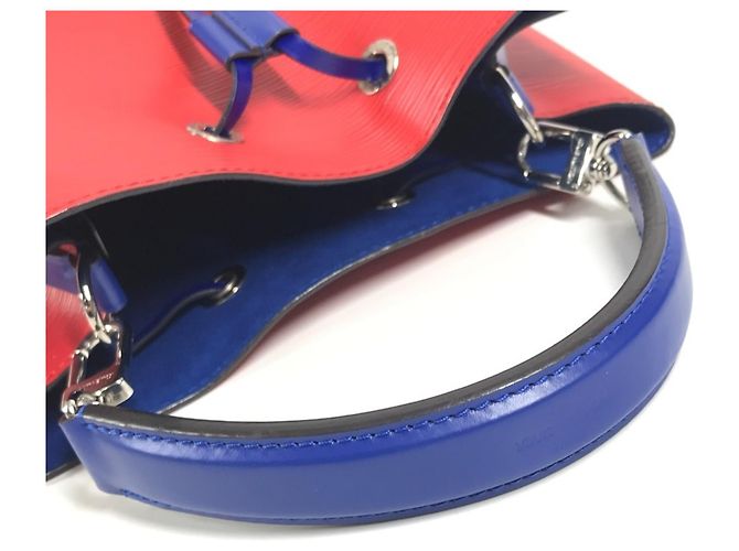 Borsa a secchiello Louis Vuitton Epi NeoNoe Bicolor Rosso Blu - vista 9