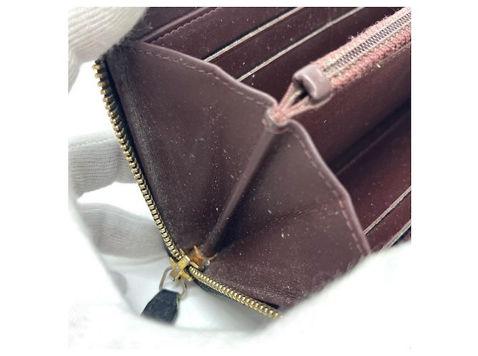 Cartera larga de piel de becerro granulada negra Chanel Negro - vista 14