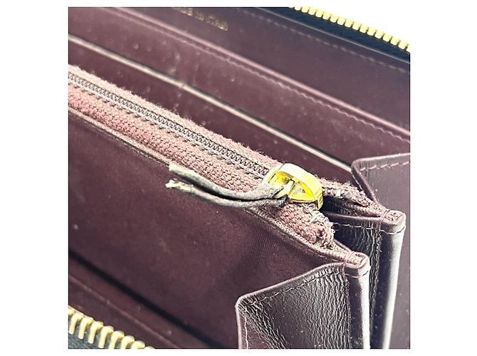 Cartera larga de piel de becerro granulada negra Chanel Negro - vista 16