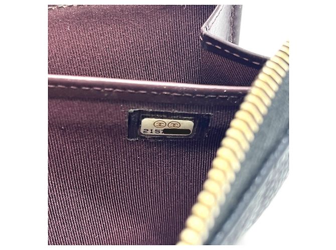 Cartera larga de piel de becerro granulada negra Chanel Negro - vista 18
