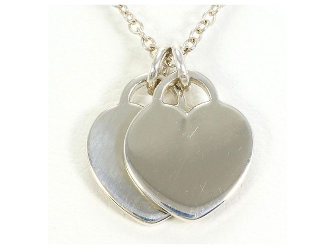 Collana in Argento Double Heart Tiffany & Co. - vista 3