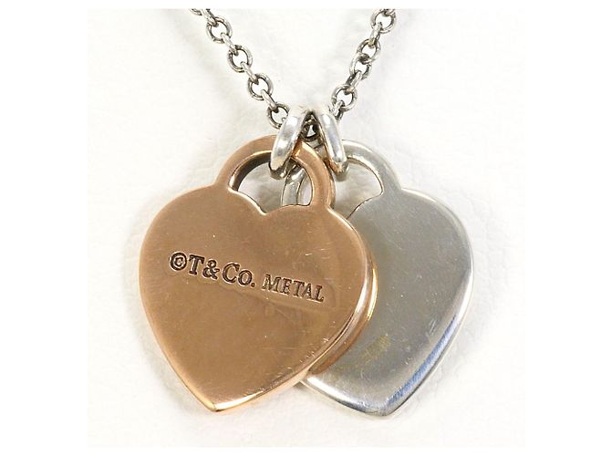 Collana Return to Double Heart in argento Tiffany & Co. - vista 3