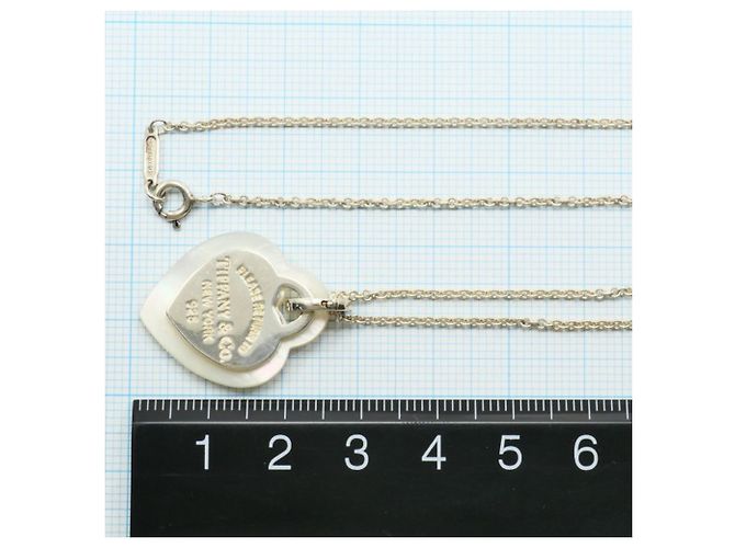Collana Return to Double Heart in argento Tiffany & Co. - vista 5