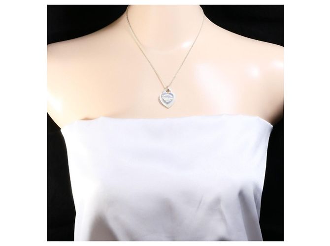 Collana Return to Double Heart in argento Tiffany & Co. - vista 6