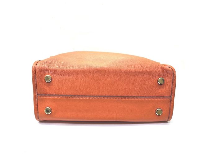 Borsa a tracolla in pelle Gucci Arancione - vista 3