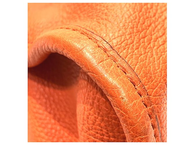 Borsa a tracolla in pelle Gucci Arancione - vista 7