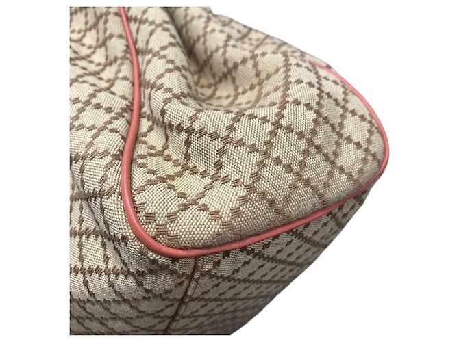 Borsa Gucci Diamante Sukey Beige - vista 6