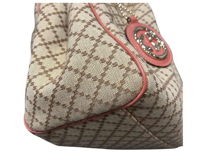 Borsa Gucci Diamante Sukey Beige - vista 7