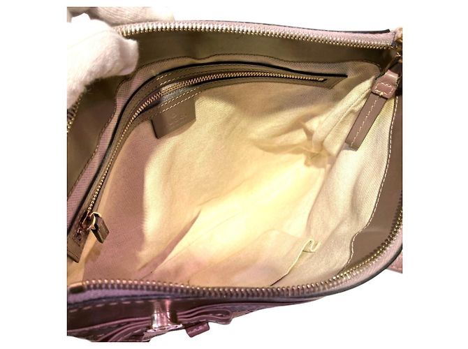 Borsa a Spalla Gucci Mayfair Beige - vista 5
