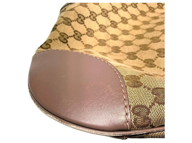 Borsa a Spalla Gucci Mayfair Beige - vista 6