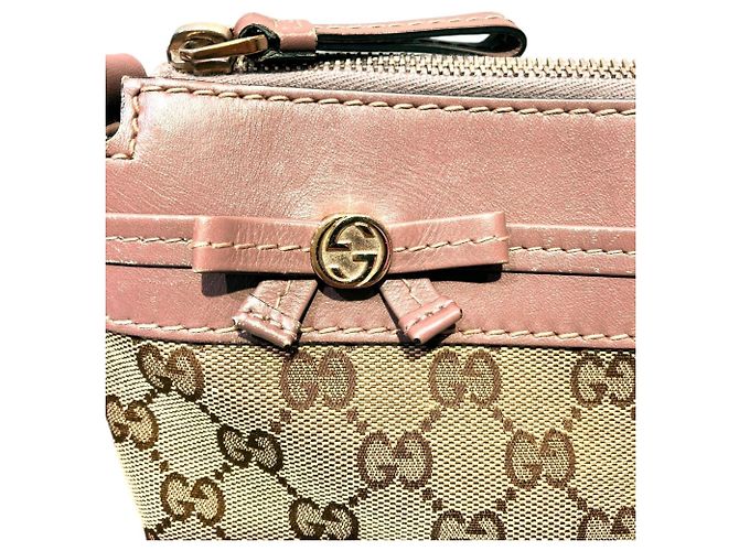Borsa a Spalla Gucci Mayfair Beige - vista 7