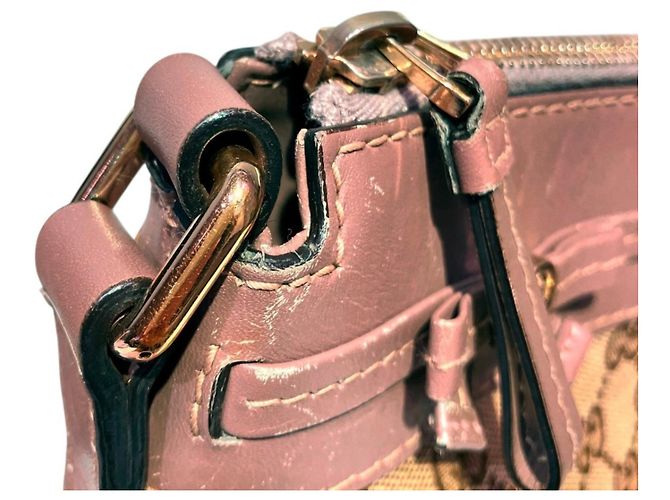 Borsa a Spalla Gucci Mayfair Beige - vista 8