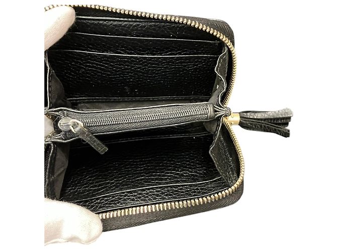 Gucci Soho Leder-Kleingeldbeutel Schwarz - Ansicht 3