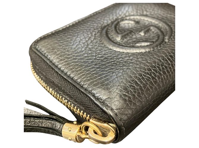 Gucci Soho Leder-Kleingeldbeutel Schwarz - Ansicht 6