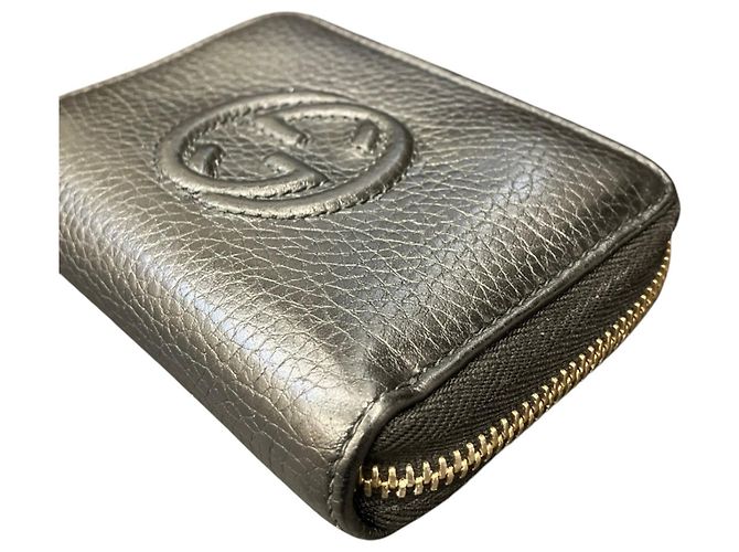 Gucci Soho Leder-Kleingeldbeutel Schwarz - Ansicht 7