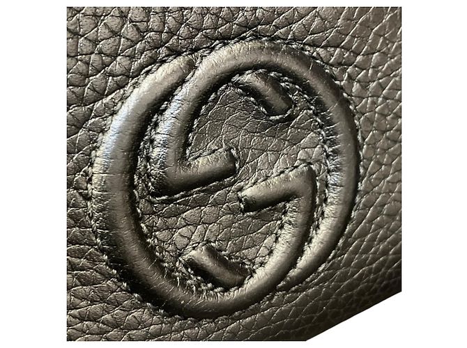 Gucci Soho Leder-Kleingeldbeutel Schwarz - Ansicht 9