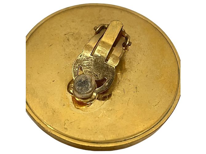 Orecchini a clip Chanel Vintage Coco Mark D'oro - vista 6