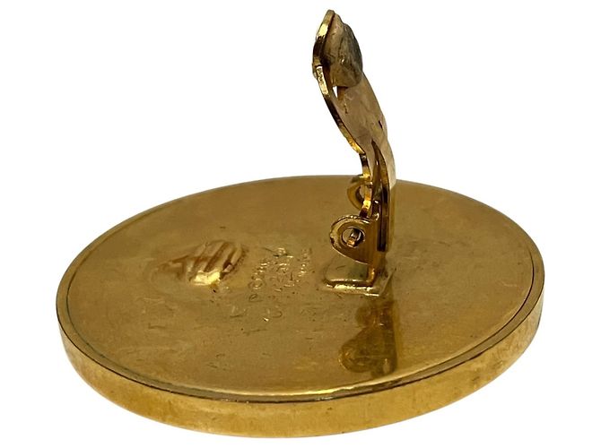 Orecchini a clip Chanel Vintage Coco Mark D'oro - vista 7