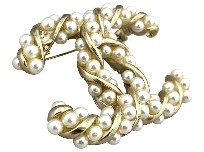 Spilla Chanel placcata oro D'oro - vista 6