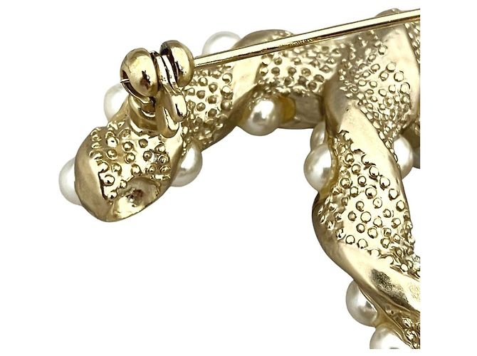 Spilla Chanel placcata oro D'oro - vista 9