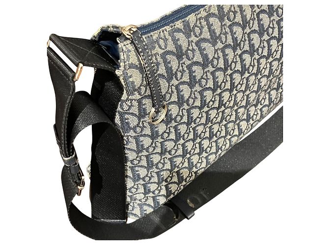 Borsa a tracolla Christian Dior Dior Trotter Blu navy - vista 7