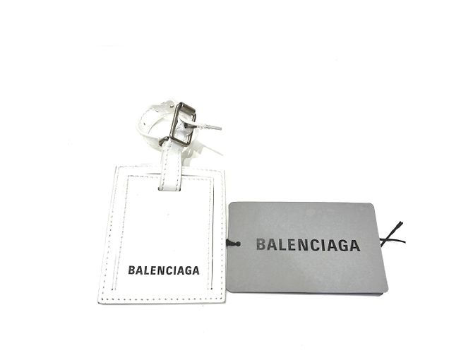 Borsa a tracolla in vernice Balenciaga Bianco - vista 5