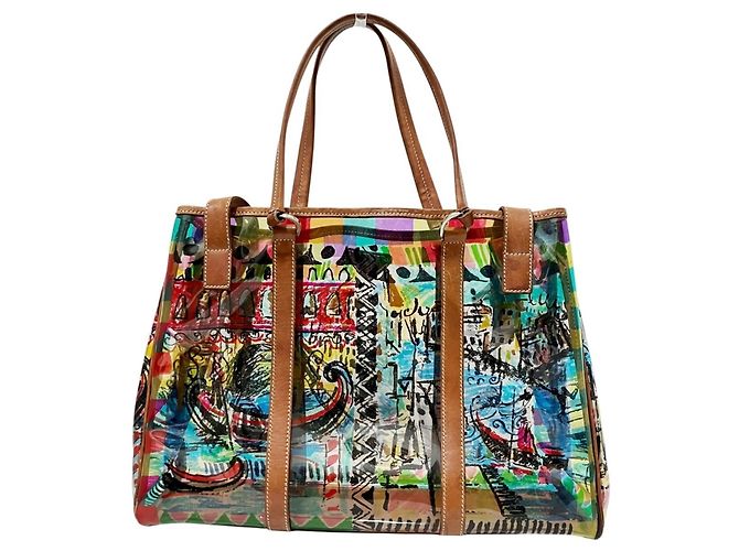 Prada PRADA Tote Bag mit venezianischem Print Mehrfarben - Ansicht 2