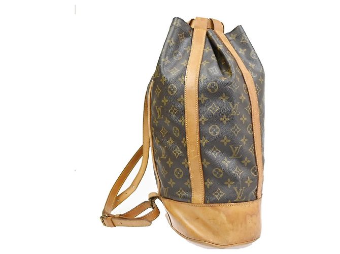 Zaino Louis Vuitton Randonnee Monogram Canvas GM Marrone - vista 4
