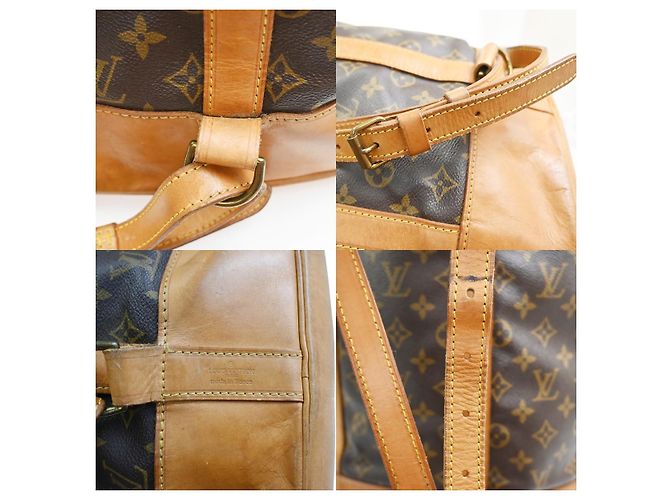 Zaino Louis Vuitton Randonnee Monogram Canvas GM Marrone - vista 6