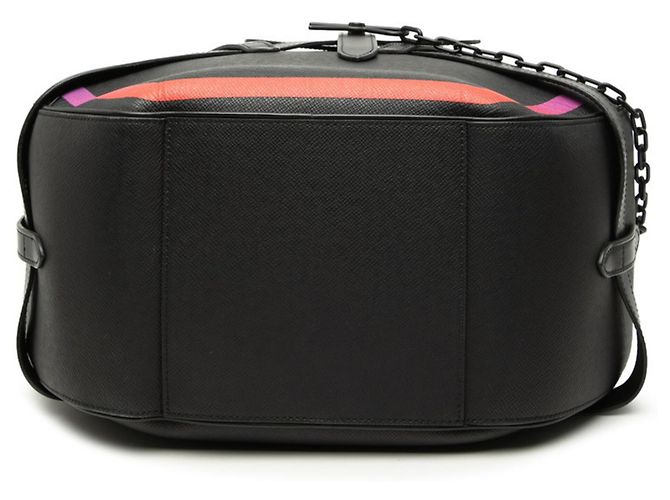 Borsa Louis Vuitton Taiga Rainbow Soft Hat Trunk Nero Multicolore - vista 3