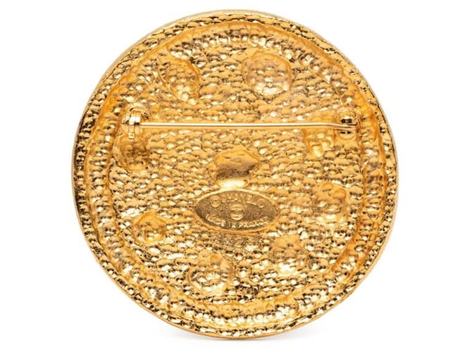 Spilla tonda Chanel Coco Mark D'oro - vista 2