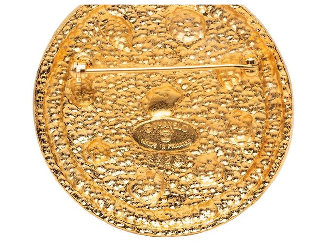 Spilla tonda Chanel Coco Mark D'oro - vista 3