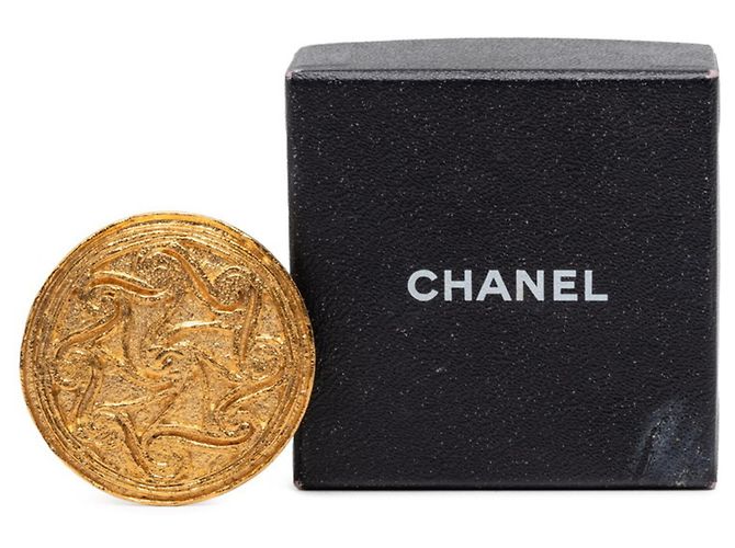 Spilla tonda Chanel Coco Mark D'oro - vista 4