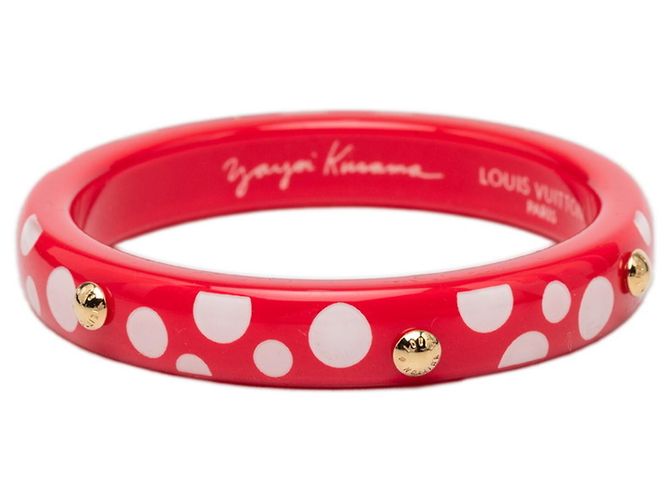Bracciale Louis Vuitton x Yayoi Kusama Dot Infinity Bianco Rosso - vista 3