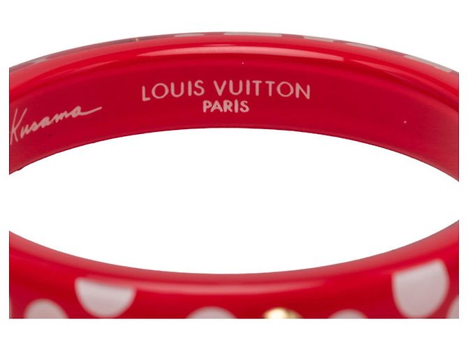 Bracciale Louis Vuitton x Yayoi Kusama Dot Infinity Bianco Rosso - vista 4