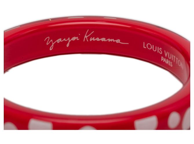 Bracciale Louis Vuitton x Yayoi Kusama Dot Infinity Bianco Rosso - vista 5