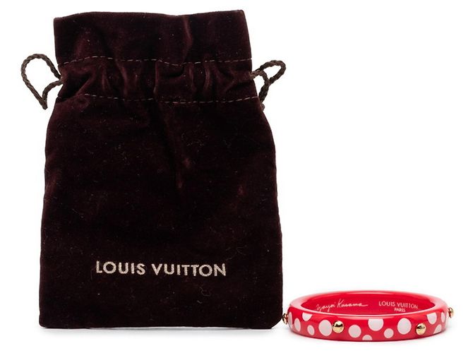 Bracciale Louis Vuitton x Yayoi Kusama Dot Infinity Bianco Rosso - vista 6