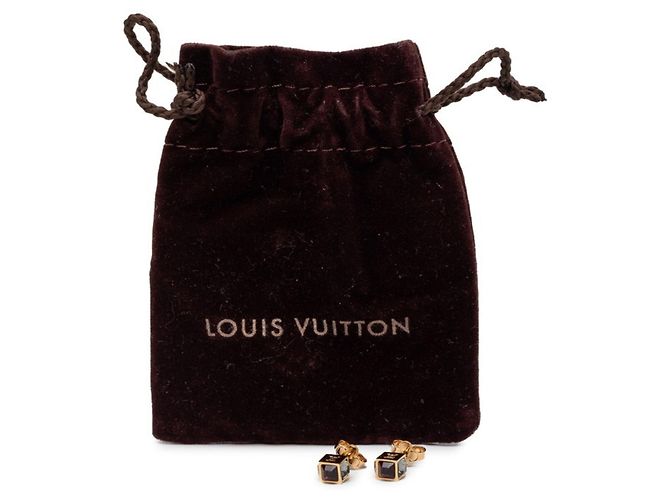 Louis Vuitton Gamble Cube Stud Ohrringe Golden - Ansicht 10