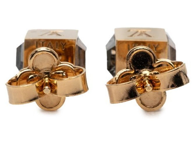 Louis Vuitton Gamble Cube Stud Ohrringe Golden - Ansicht 4