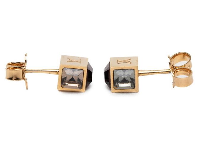 Louis Vuitton Gamble Cube Stud Ohrringe Golden - Ansicht 5