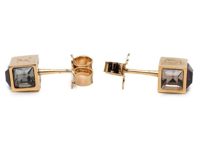 Louis Vuitton Gamble Cube Stud Ohrringe Golden - Ansicht 6