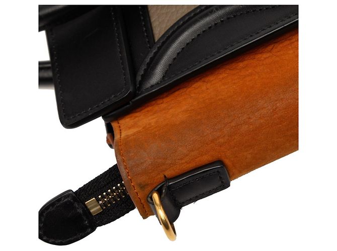 Céline Borsa Celine Luggage Nano Shopper Marrone Nero - vista 5