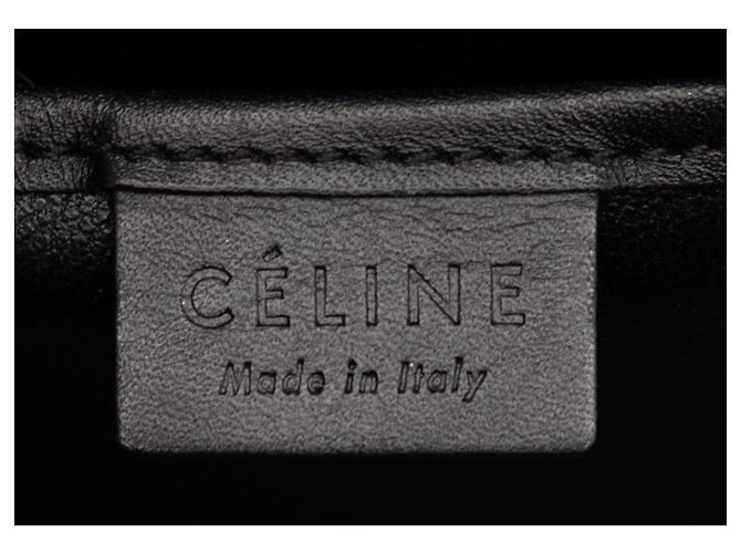 Céline Borsa Celine Luggage Nano Shopper Marrone Nero - vista 7
