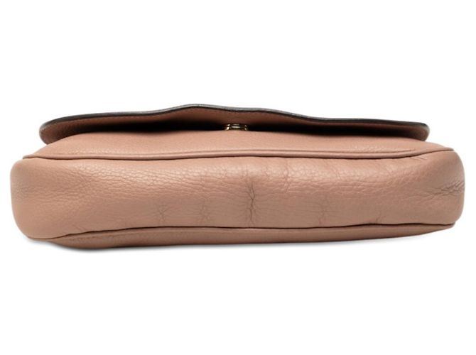 Borsa a tracolla in pelle rosa Gucci Soho - vista 3