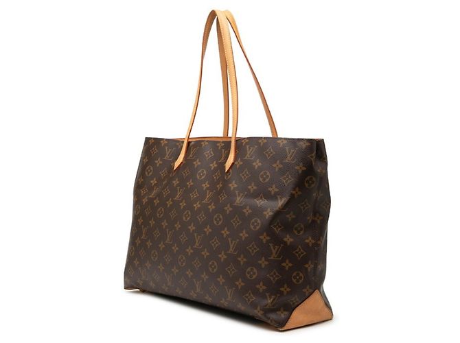 Borsa Tote Louis Vuitton Monogram Wilshire GM Marrone - vista 2