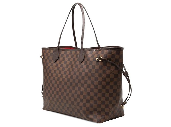 Borsa Tote Louis Vuitton Damier Neverfull GM Marrone - vista 2