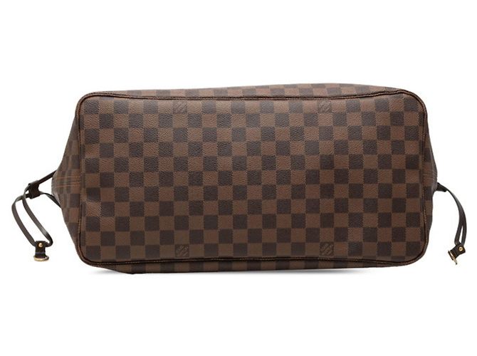 Borsa Tote Louis Vuitton Damier Neverfull GM Marrone - vista 3